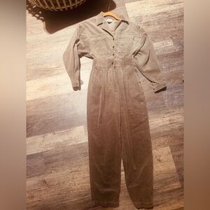 BDG sage green corduroy jumpsuit